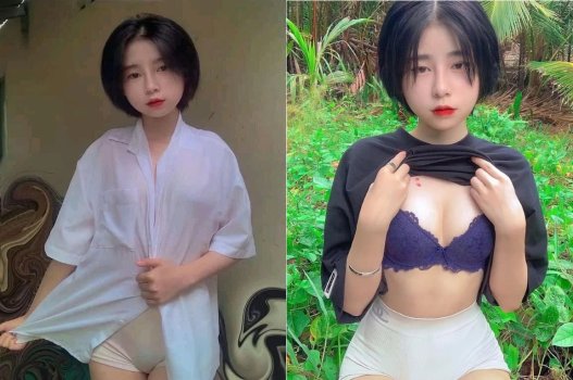 Gái tóc ngắn xinh đẹp và nghiện dâm